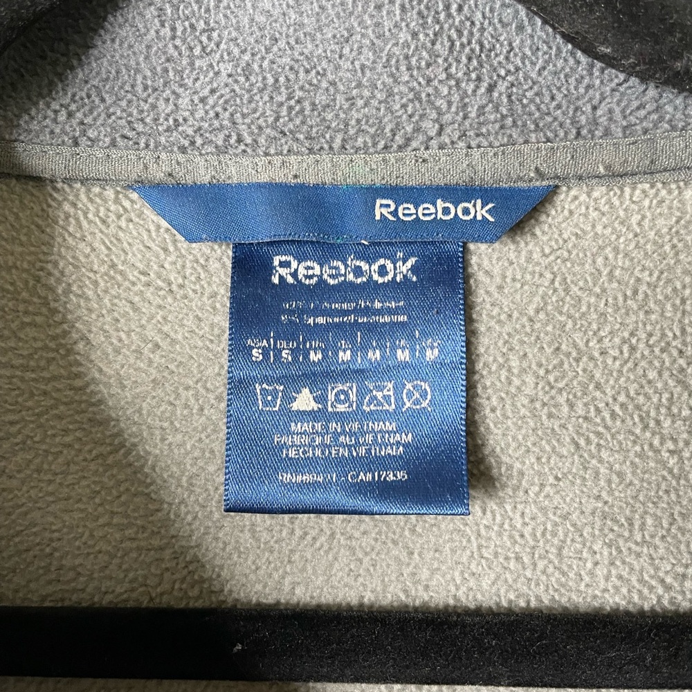 Reebok Black/Light Blue Full Zip Jacket Medium - Picture 2 of 4